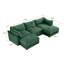 Canapé modulaire en tissu chenille avec tiroirs sous le siège et repose-pieds avec rangement Chenille-777588537-777588540