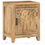 Table de chevet en bois massif Denvil en brun