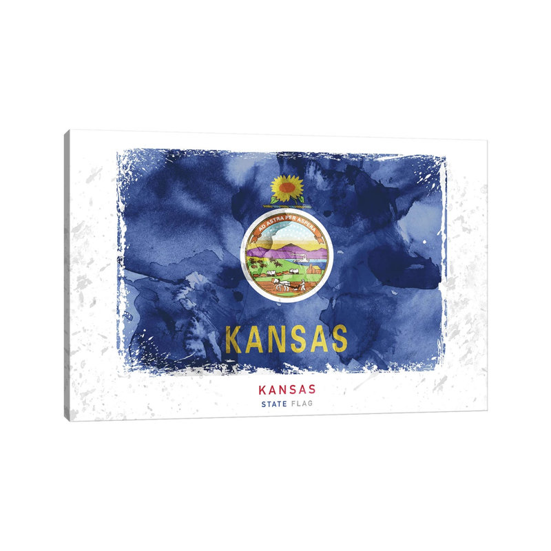 Kansas - Wrapped Canvas Painting, 30.48cm H x 45.72cm W x 1.91cm D