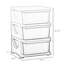 Unité de rangement pour commode à 3 niveaux avec tiroirs et coffre à jouets pour chambre d'enfant-978393577