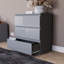 3 Drawer High Gloss Chest, (FSC 100%) Bedroom Home Furniture-1659660851