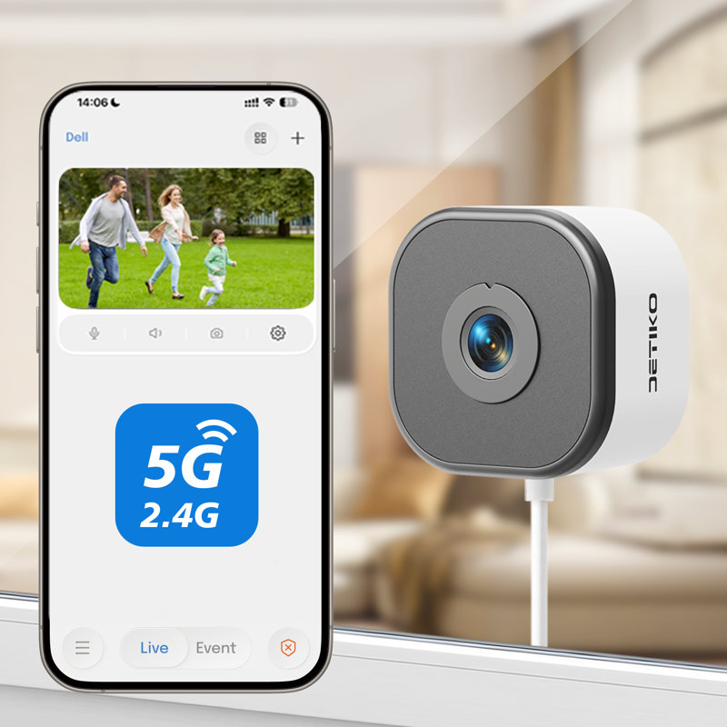 Smart Window Security Cameras With AI Motion Detection, 2K Full Color Night Vision, Emergency Alarm & Cloud Storage