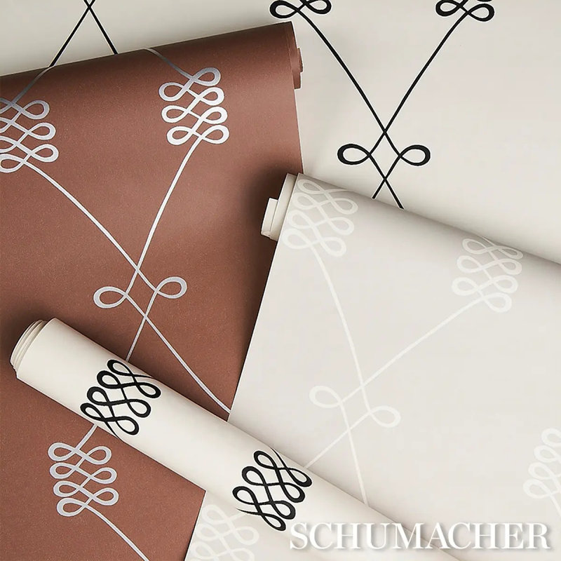 Nicolette Wallpaper, White/Gray
