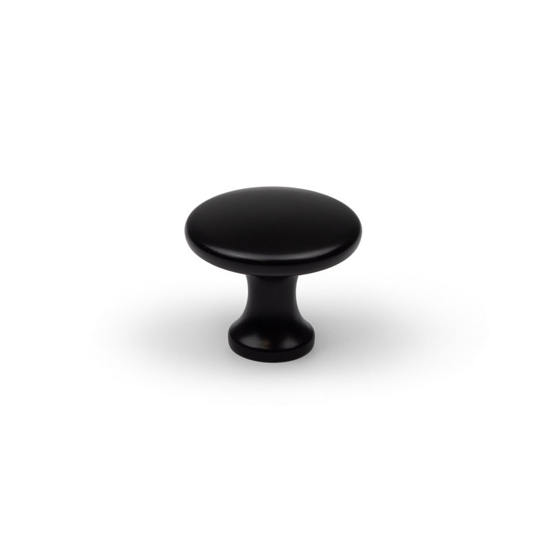 30mm Button Knobs in Multiple Finishes, Matte Black