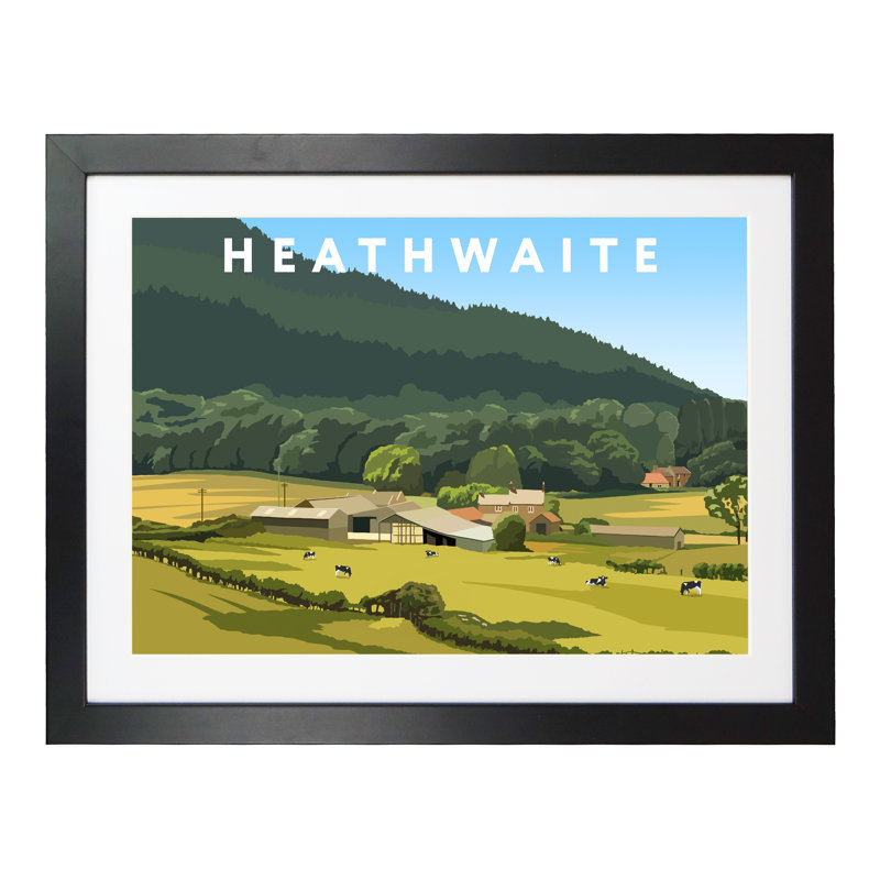 Heathwaite 1 Piece Wall Art, 44 cm H x 54 cm W x 2.2 cm D, Black Wood Frame