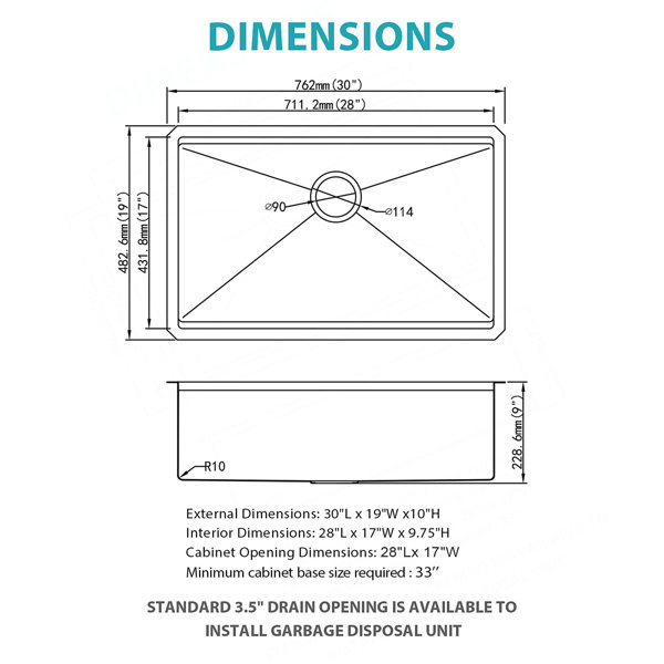 Dimensions du produit