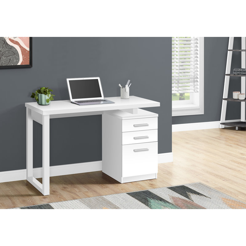 Bureau d'ordinateur, Blanc