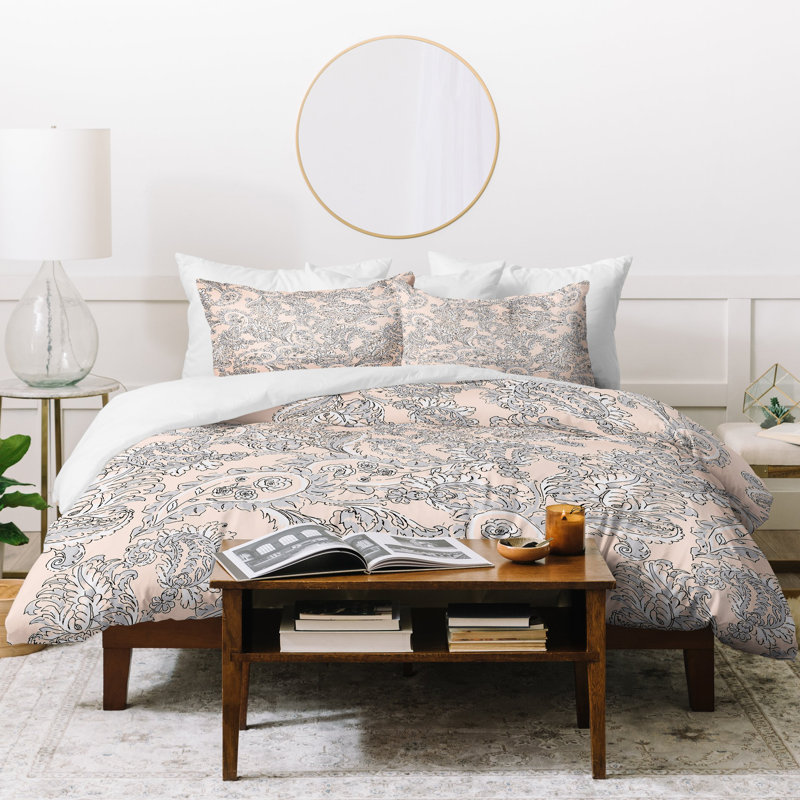 Traditional Polyester Paisley Duvet Cover, Twin Duvet Cover