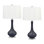 Afragola 28" Dark Blue Swirl Table Lamp