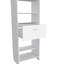Manchester 150 Closet System with Metal Rod, 5 Open Shelves, and 1 Drawer-131454239
