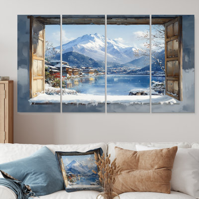 Blanc blanc, Mont Fuji au Japon II - Japon, ensemble d'art mural