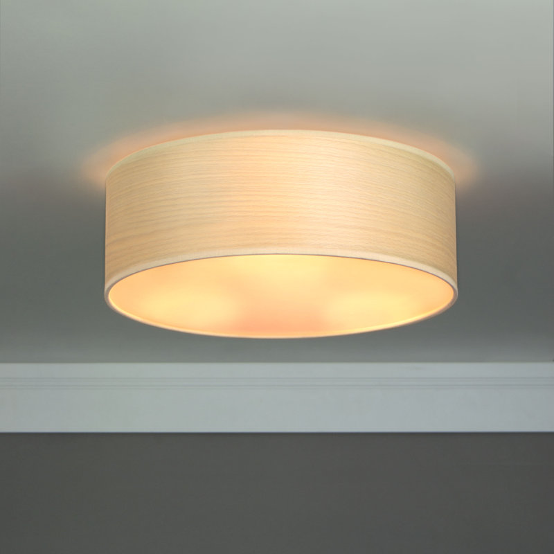 Tsuri Wood Flush Mount, White Beech