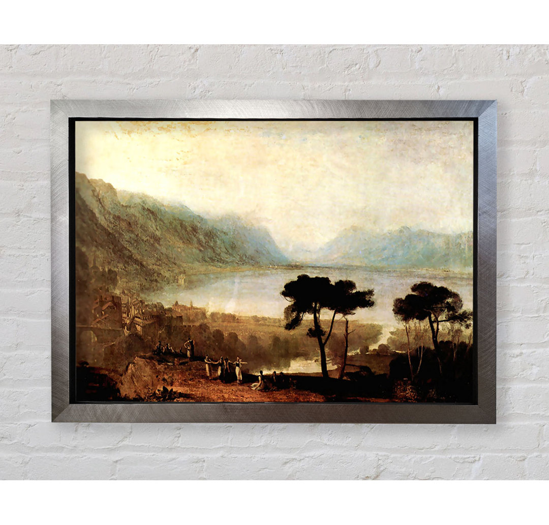 Joseph Mallord Turner Genfer See in Montreux von J.M.W. Turner - Einzelne Bilderrahmen Kunstdrucke