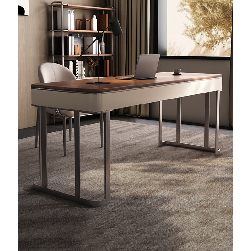 Bureau italien en bois massif italien minimaliste, H 29,53 po x l 47,24 po x P 23,62 po