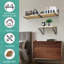 Neuber 3 Piece Wood Bracket Shelf