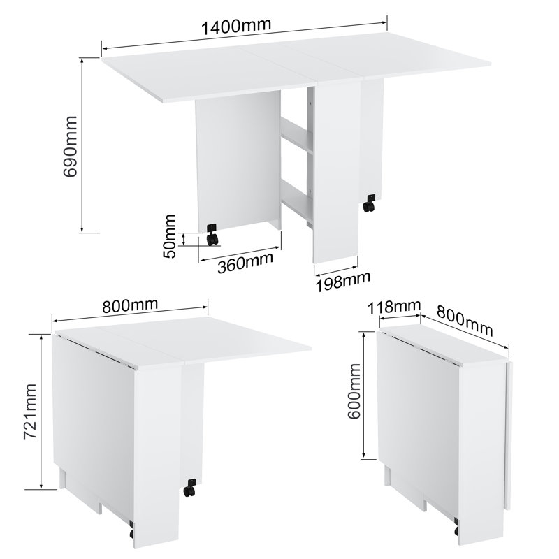 140cm Rectangular Banquet Table, White