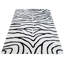 Zebra Animal Print Viscose Hand Woven Area Rug-16786418