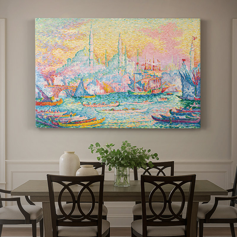 La corne d'or, Constantinople-Paul Signac-Toile tendue avec châssis-1907, 40 x 60