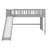 Full Size Low Loft Bed With Slide And Ladder,Wooden Bed Frame With Guardrails For Girls,Boys,No Box Spring Required-799477736