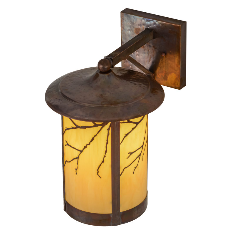 Lanterne murale d'extérieur 1 lumière Thanos, H 15 po x l 10 po x P 13,5 po