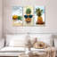 Ensemble de 3 pièces d'ananas sur toile-1237347523