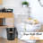  Rustic Black Farmhouse Bathroom & Kitchen Accessories Set, 6-piece Black Bathroom Set With Trash Can, Soap Dispenser, Toothbrush Holder, Decorative Sponge Holder & Apothecary Jars