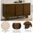 Kasha Server W/natural Marble Top