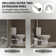 MaceratingFlo 750W Macerating Toilet System, Compact Basement Upflush Toilet with Extension Pipes