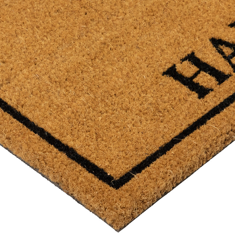 Natural Coir Happy Hanukkah Menorah Outdoor Doormat - 18" X 30"