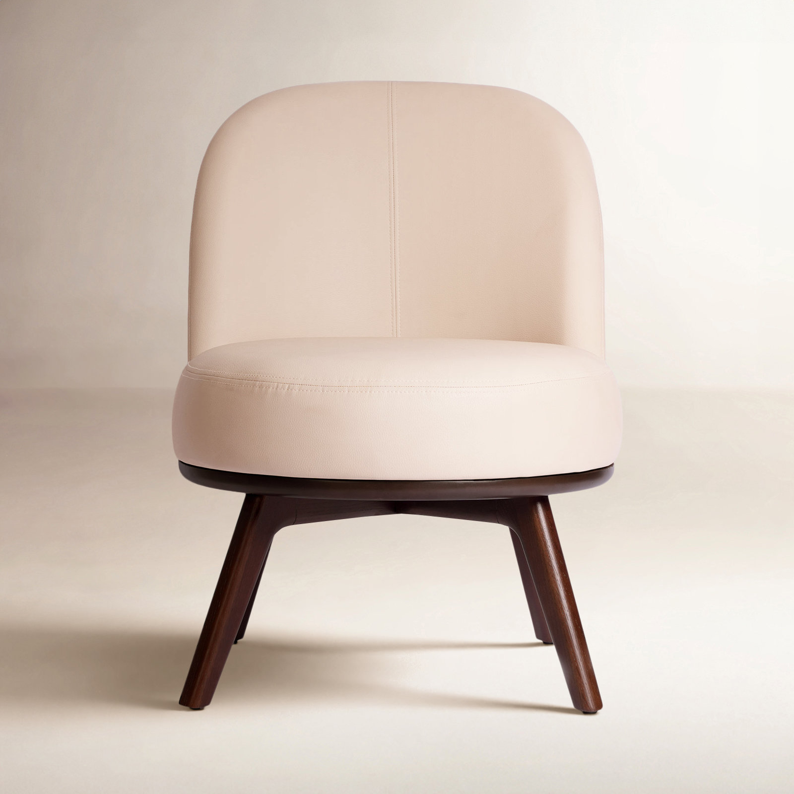 Lagom 26.3" Vegan Leather Accent Chair