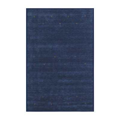 Tapis bleu contemporain Carnforth