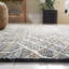 Tapis en jute / coton tissé à la main en fibre naturelle de couleur sud-ouest ivoire / noir-1481248136