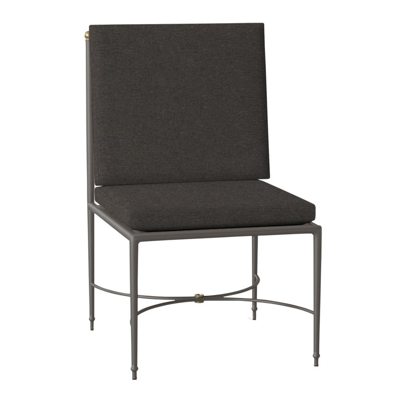 Roma Patio Chair with Cushions, No Welt, Bali Pearl