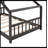 Twin Size House Bed with Sturdy Wood Frame, Playful Design for Kids Rooms, Durable and Imaginative Sleeping Solution-533807893-533807891