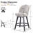 Letecia Swivel Upholstered 26.4'' Counter Bar Stools-716073708