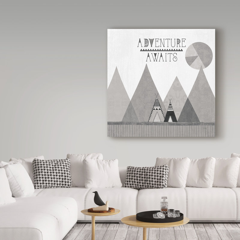 « sud-ouest geo iii bw », art sur toile, H 14 po x l 14 po x P 2 po