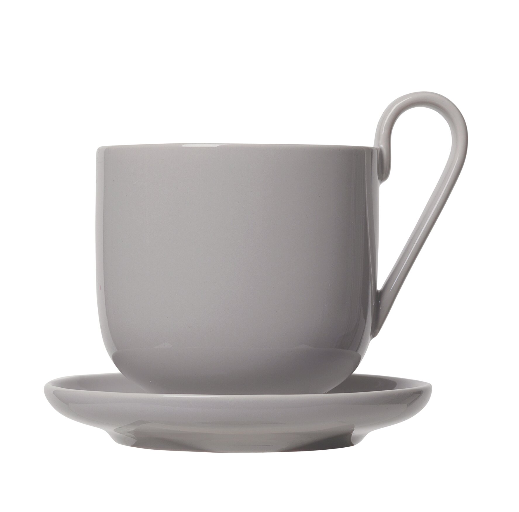 Revol coffee cup and saucer - black