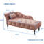 Chaise longue avec boutons capitonnés et pieds en bois massif-313189292