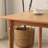 Modern Burlywood Rectangular Solid Wood Dining Table-1777086189