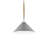 Julienne 1 - Light Hiroshi Gray / Sugar White / Washed Wood Single Pendant
