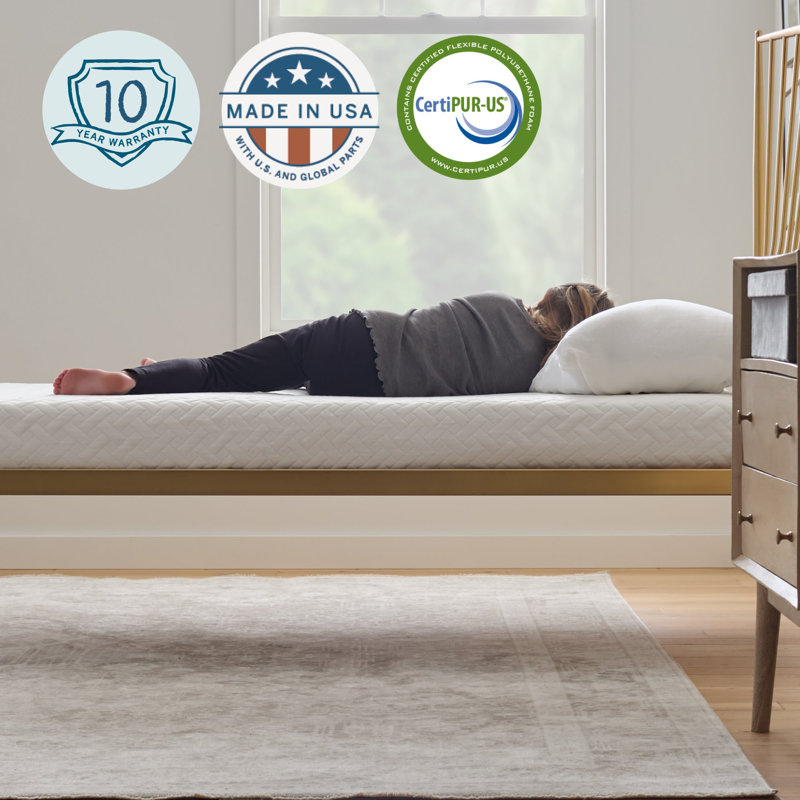 Matelas en mousse viscoélastique de 6 po Lucid SureCool ™ Lucid, Grand lit, 6"