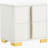 White 2-Drawer Nightstand