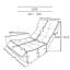 Japanese Style Single Sofa Reclining Chair, Lazy Soft Tatami Balcony Leisure Recliner, Multi-Position Adjustable Lazy Sofa for Multi-Scene Relaxation