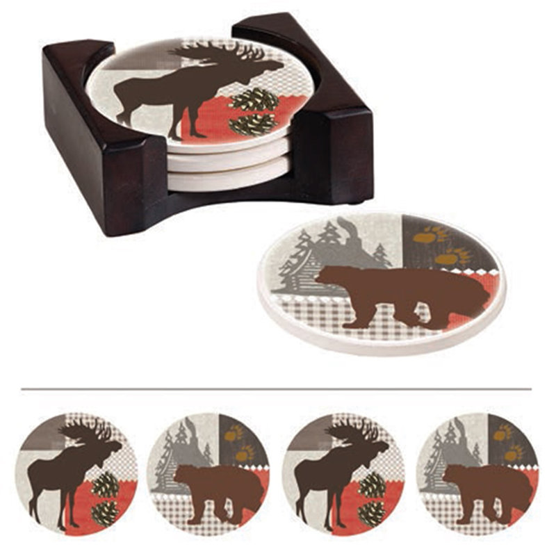 Ensemble de sous-verres 4 pièces Moss and Bear