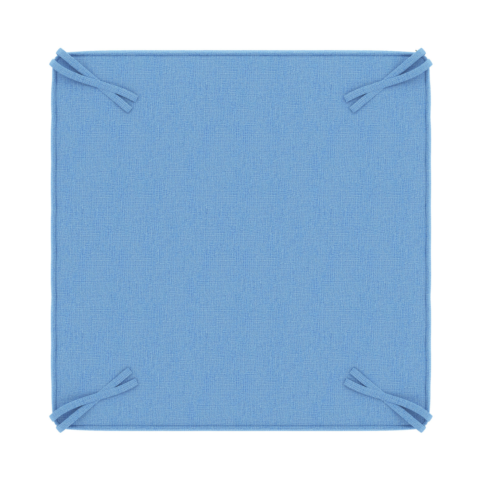 Sunbrella Outdoor Ottoman Cushion, Canvas Air Blue Sunbrella® Canvas