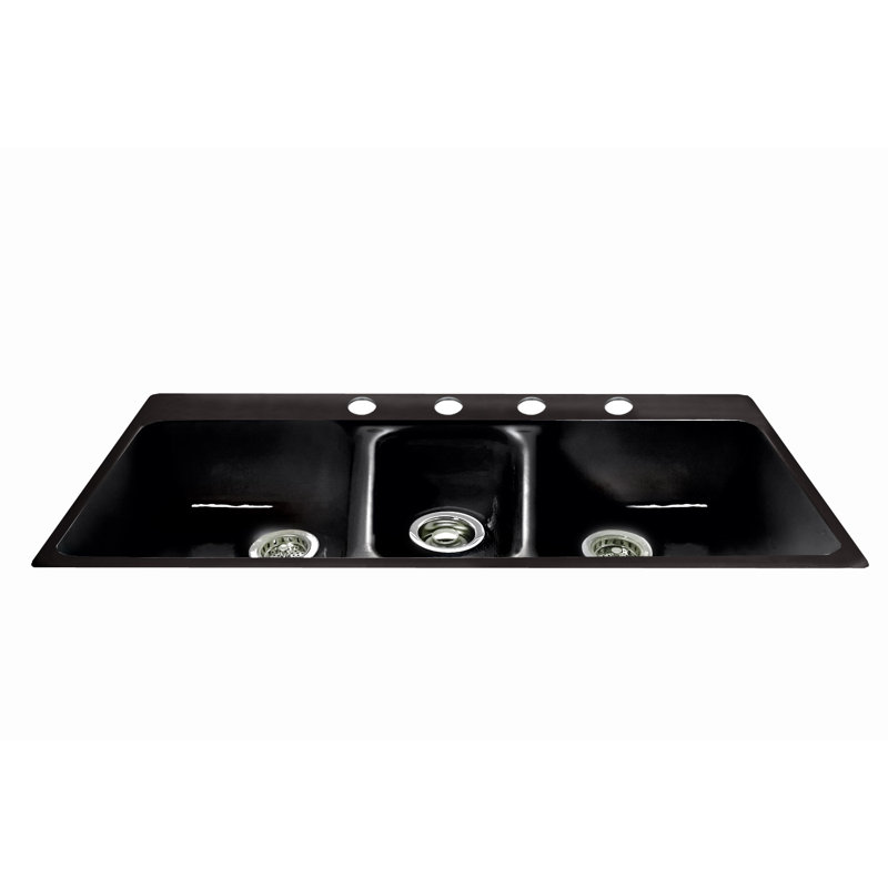 Évier de cuisine encastrable L 43 po x l 22 po Northshore, Noir