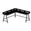 Bureau d'étude moderne, noir, 70,9 po x 35,4 po x 23,6 po | 100% panneau de particules enduit de mélamine, épaisseur: 0,7 pouce | Conception élégante et durable, parfaite pour les bureaux à domicile et les espaces d'étude, surface facile à nettoyer-1044839143
