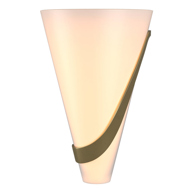 Half Cone Sconce, Modern Brass, Right