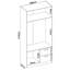 2 Door Manifactured Wood Wardrobe