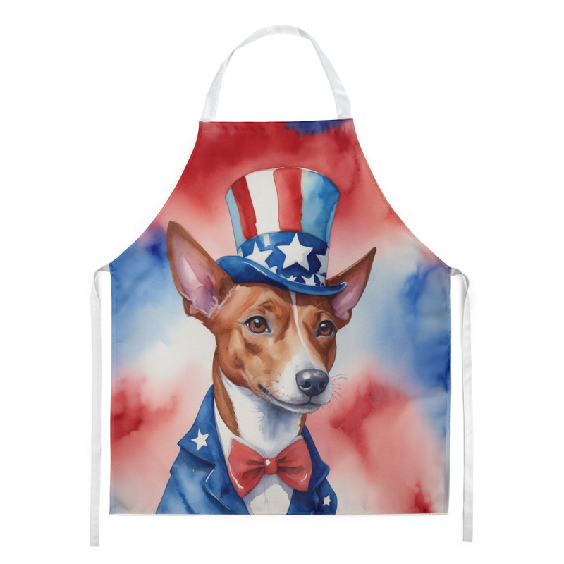 Patriotic American Apron, Basenji